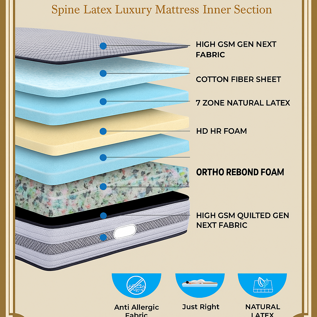 Spine Latex Luxury Mattress - Image 2